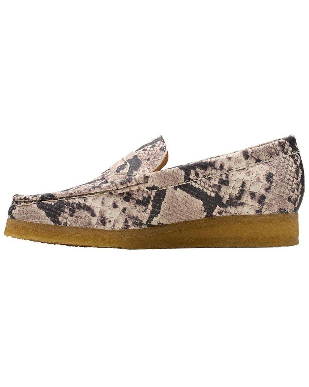 Clarks White Wallabee Leather Loafer