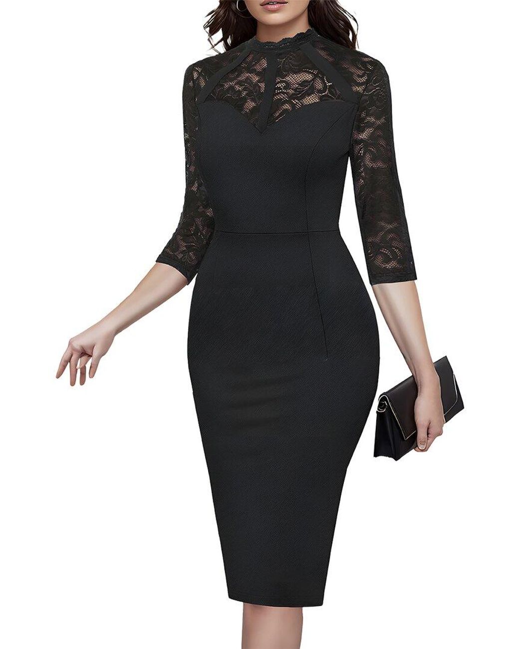 Vincent Black Sheath Dress