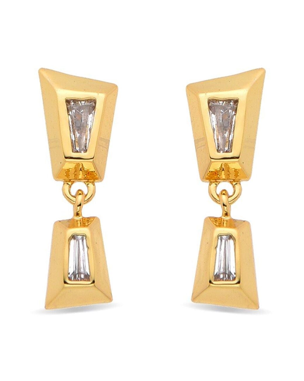 Eye Candy LA Metallic Drop Earrings