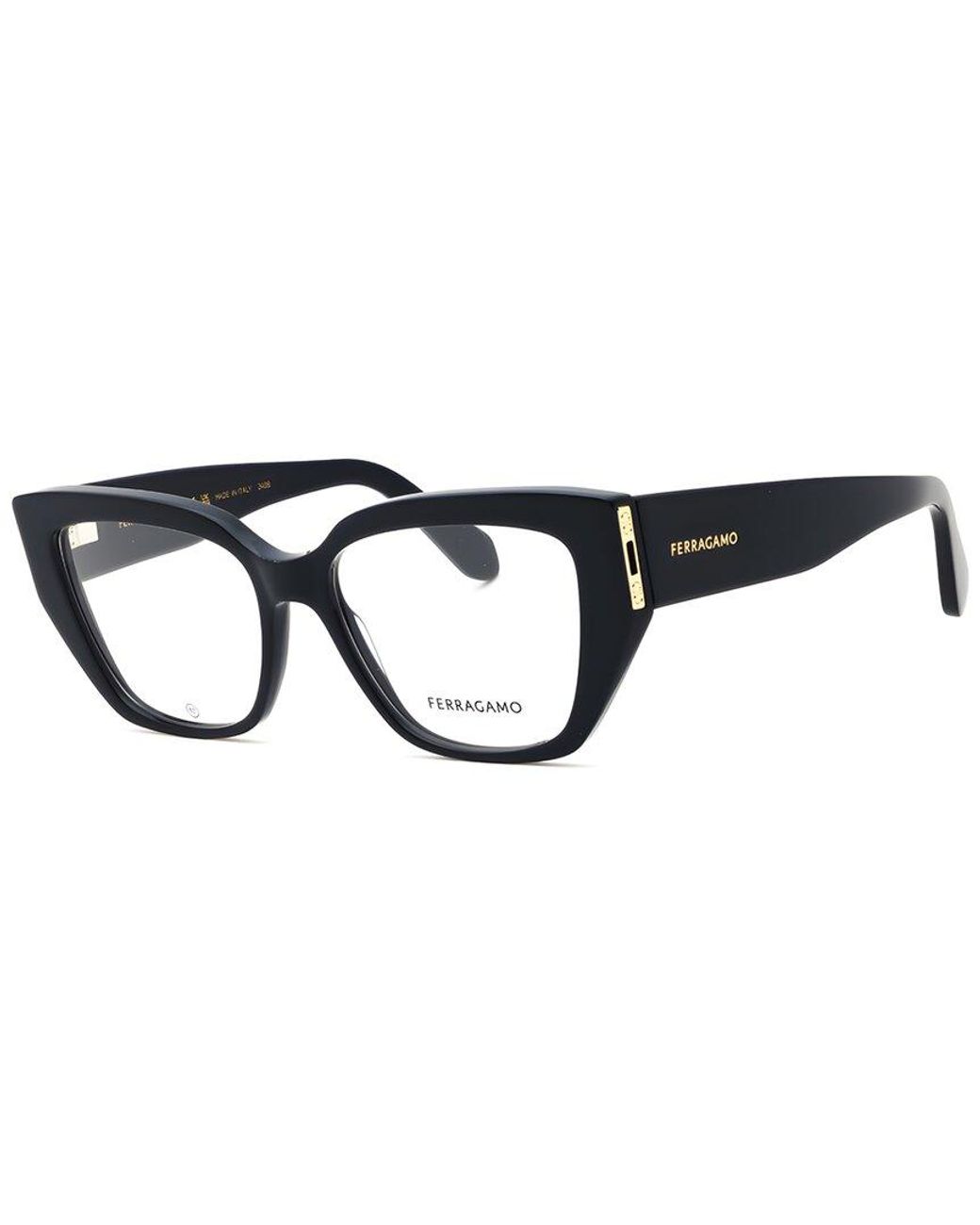 Ferragamo Black 54Mm Optical Frames