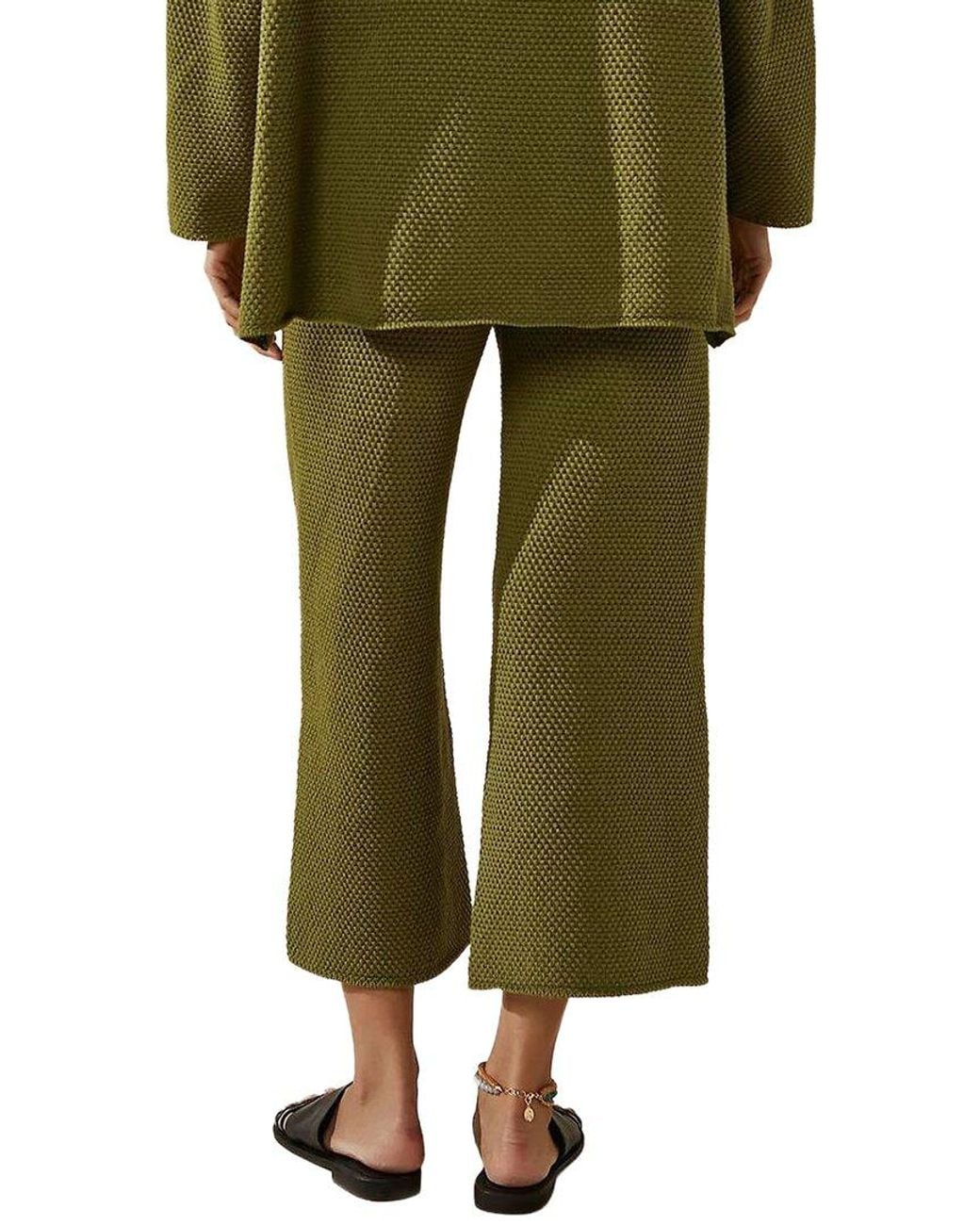 BELLA DESERT Green 2Pc Sweater & Pant Set