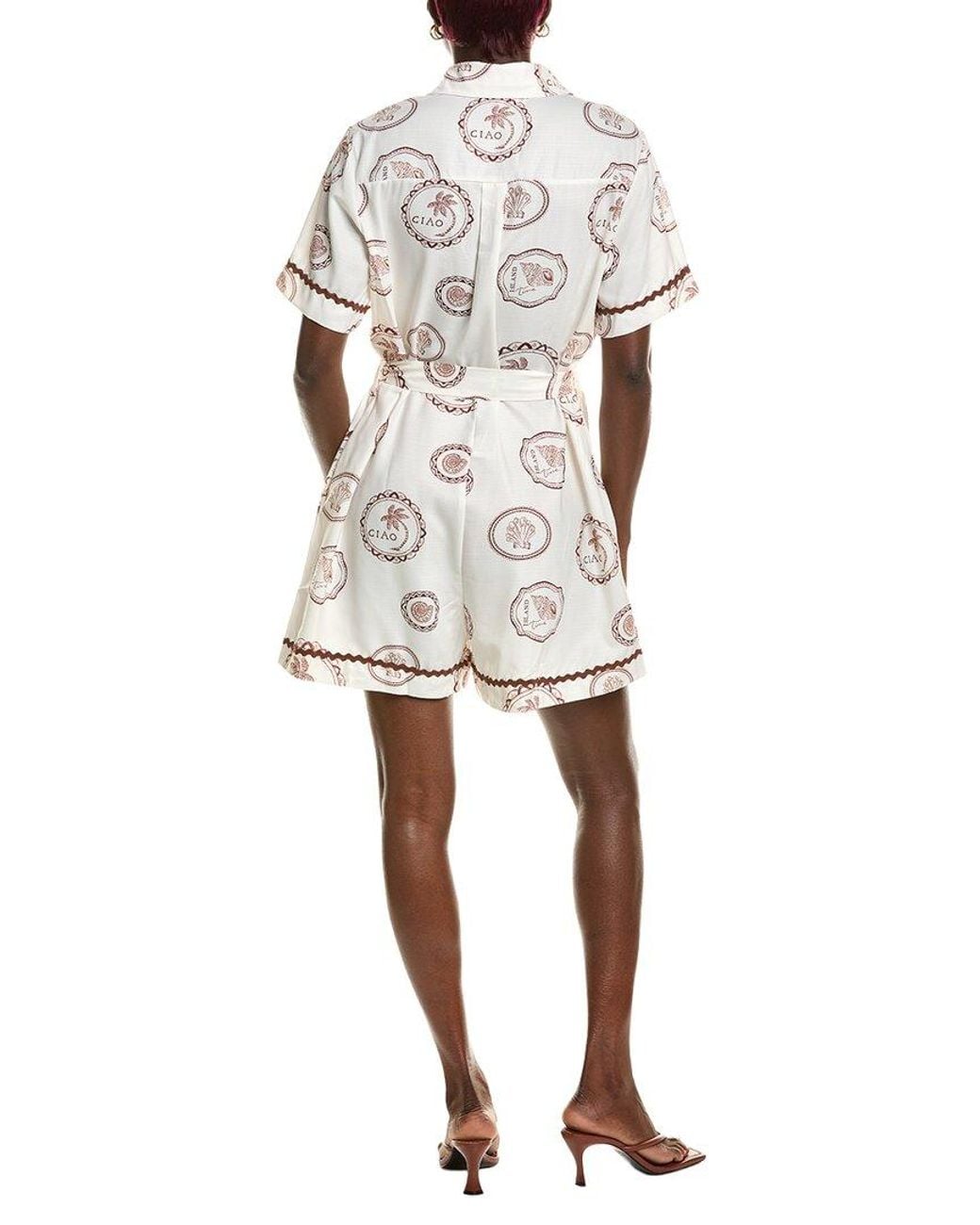 AMINA GLAM White Romper