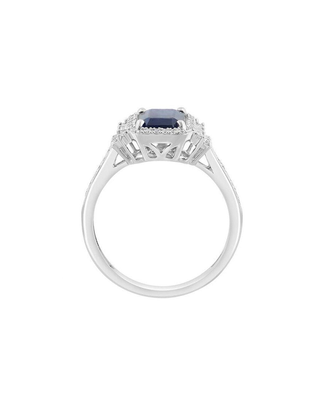 Effy Fine Jewelry Blue 14K 1.80 Ct. Tw. Diamond & Sapphire Ring