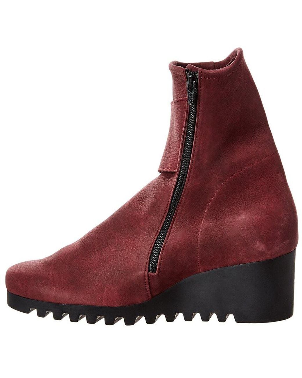 Arche Red Larune Leather Bootie
