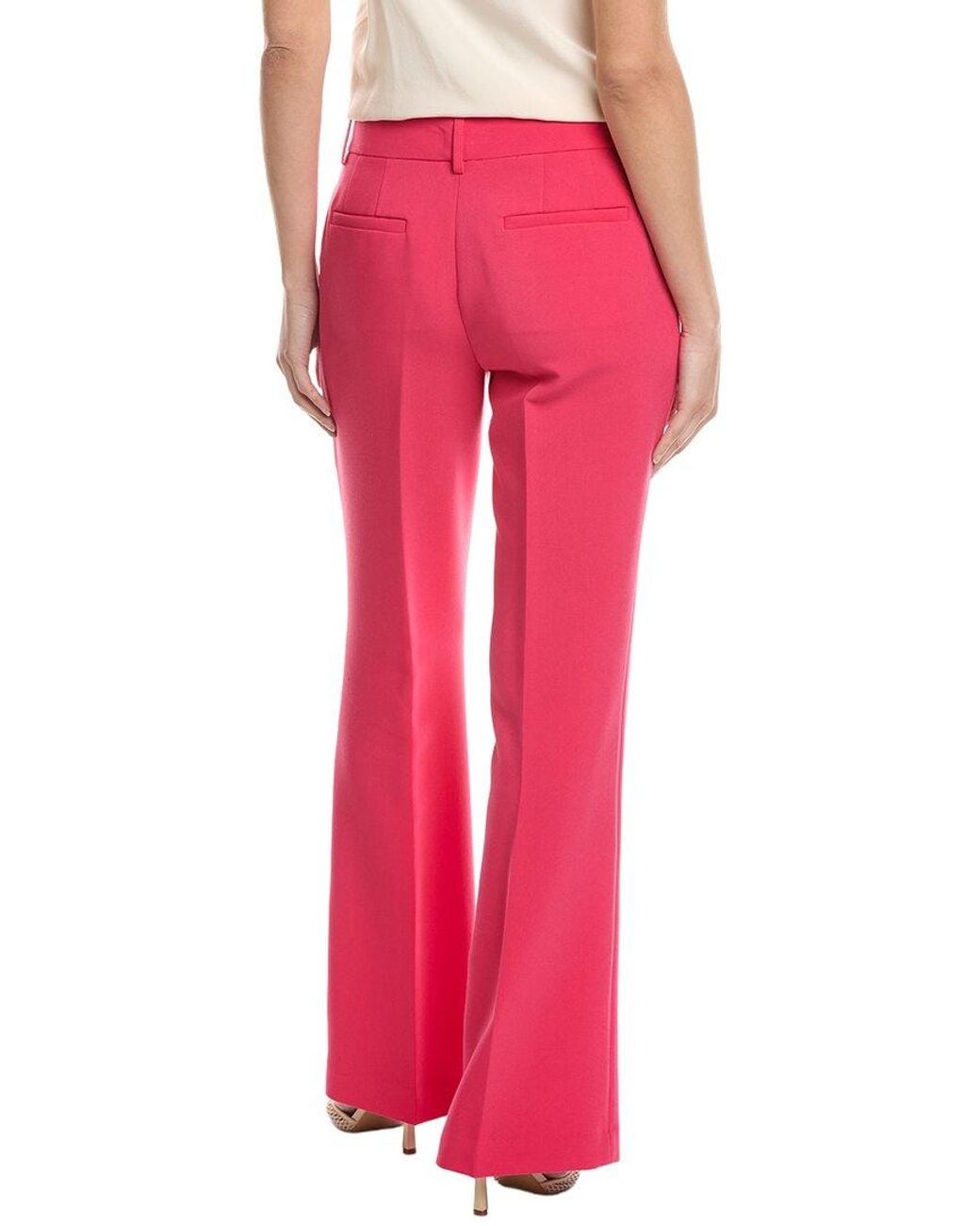 Karl Lagerfeld Red Polished Suit Pant