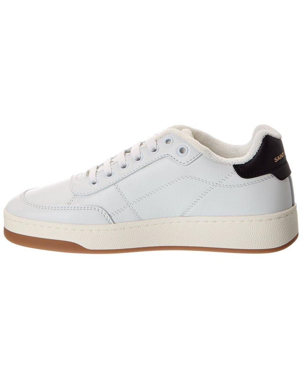 Saint Laurent White Sl61 Leather Sneaker
