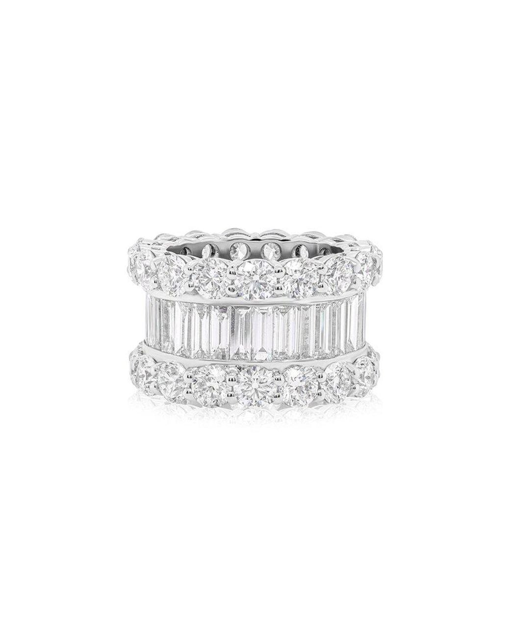 Diana M White Fine Jewelry 18K 14.00 Ct. Tw. Diamond Eternity Ring