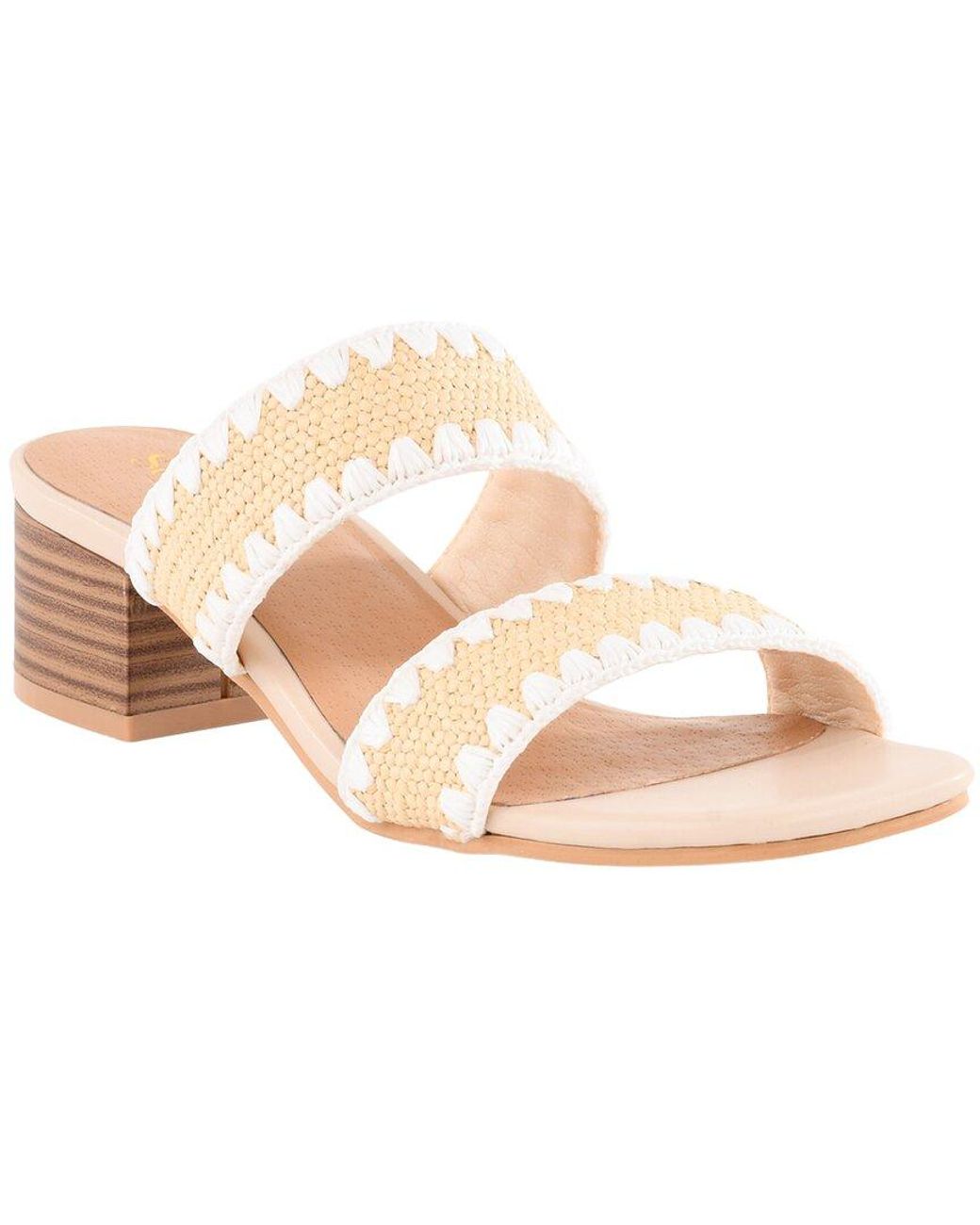 Seychelles Pink Maui Raffia Heeled Sandal