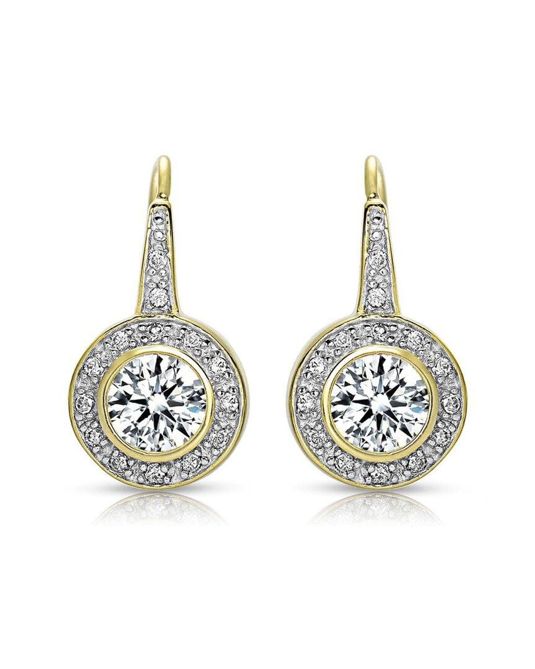 Rachel Glauber Metallic 14k Plated Earrings