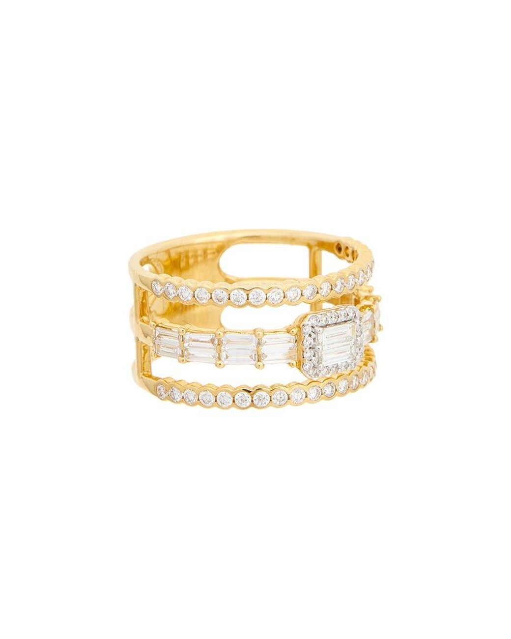 Maitre De Diamant Metallic 18K 0.93 Ct. Tw. Diamond Ring