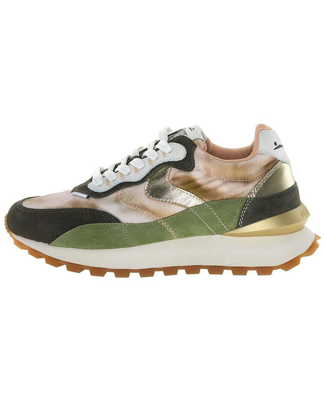 Voile Blanche Green Qwark Hype Suede Sneaker