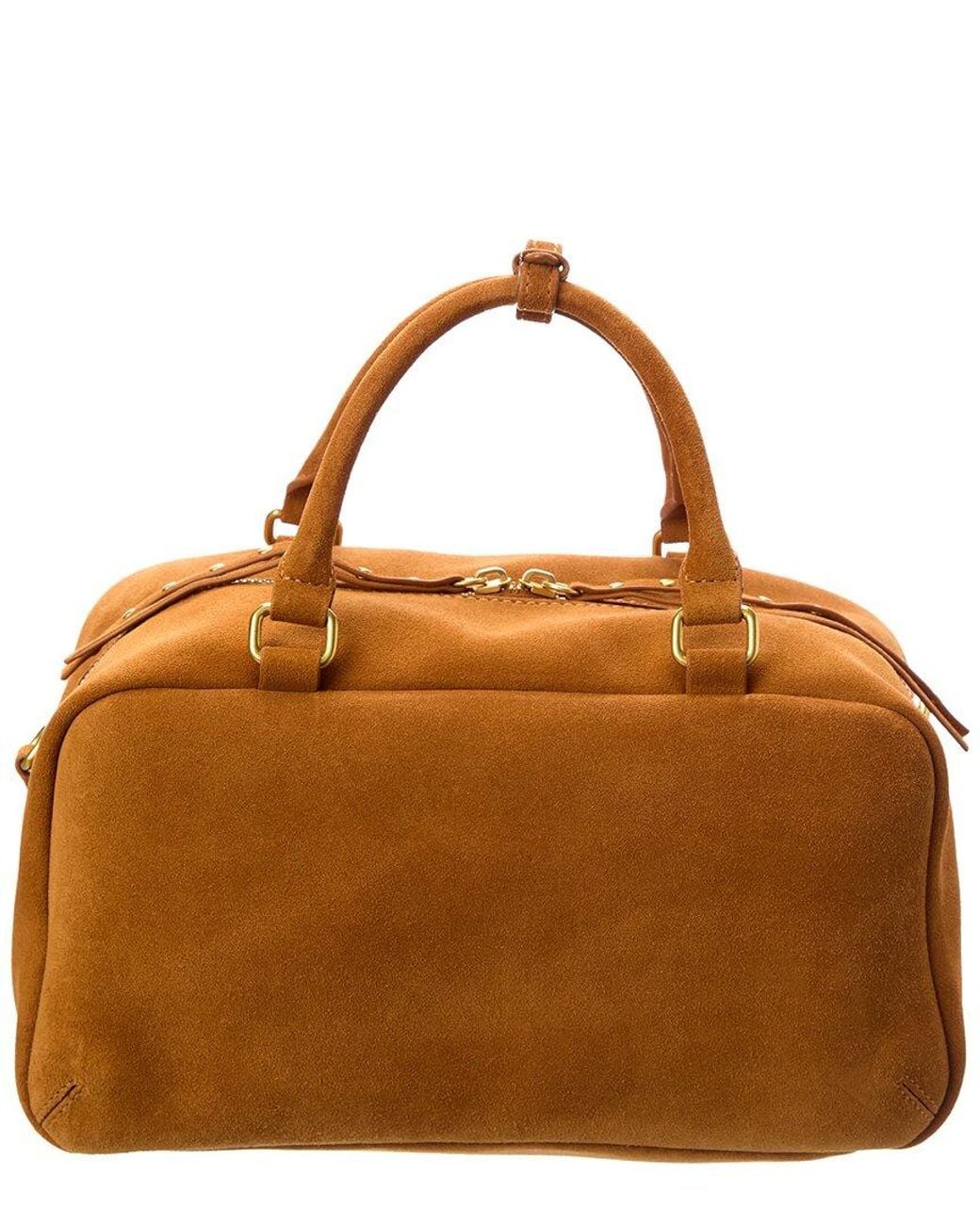 Off-White c/o Virgil Abloh Brown All Day Suede Satchel