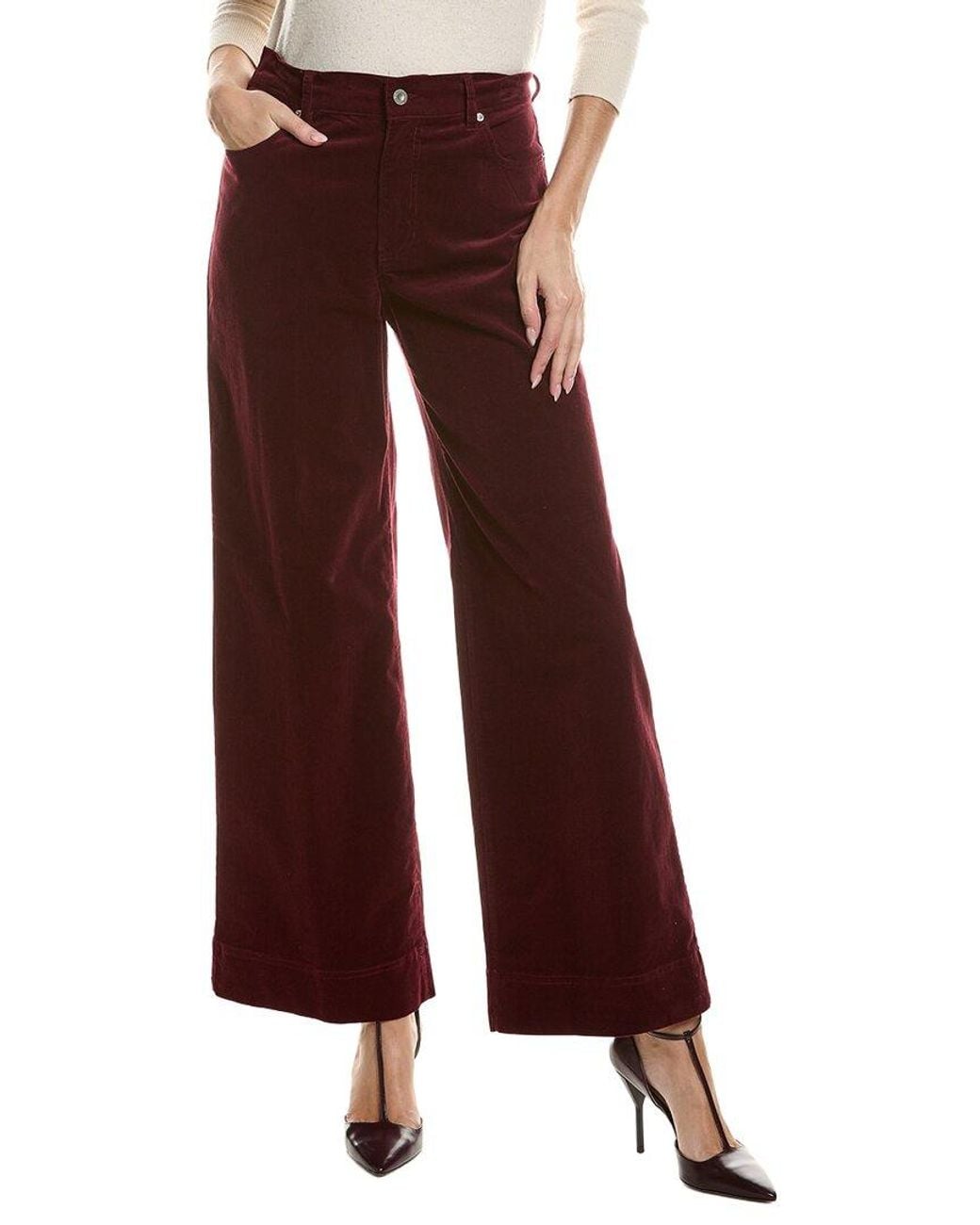 tyler boe Brown Scottie Corduroy Flare Leg Pant