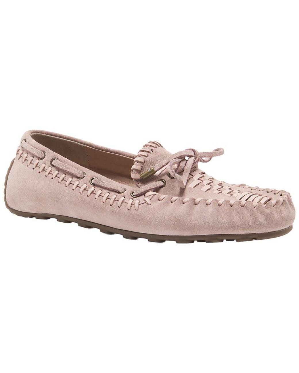 Free People Pink Misty Suede Moccasin
