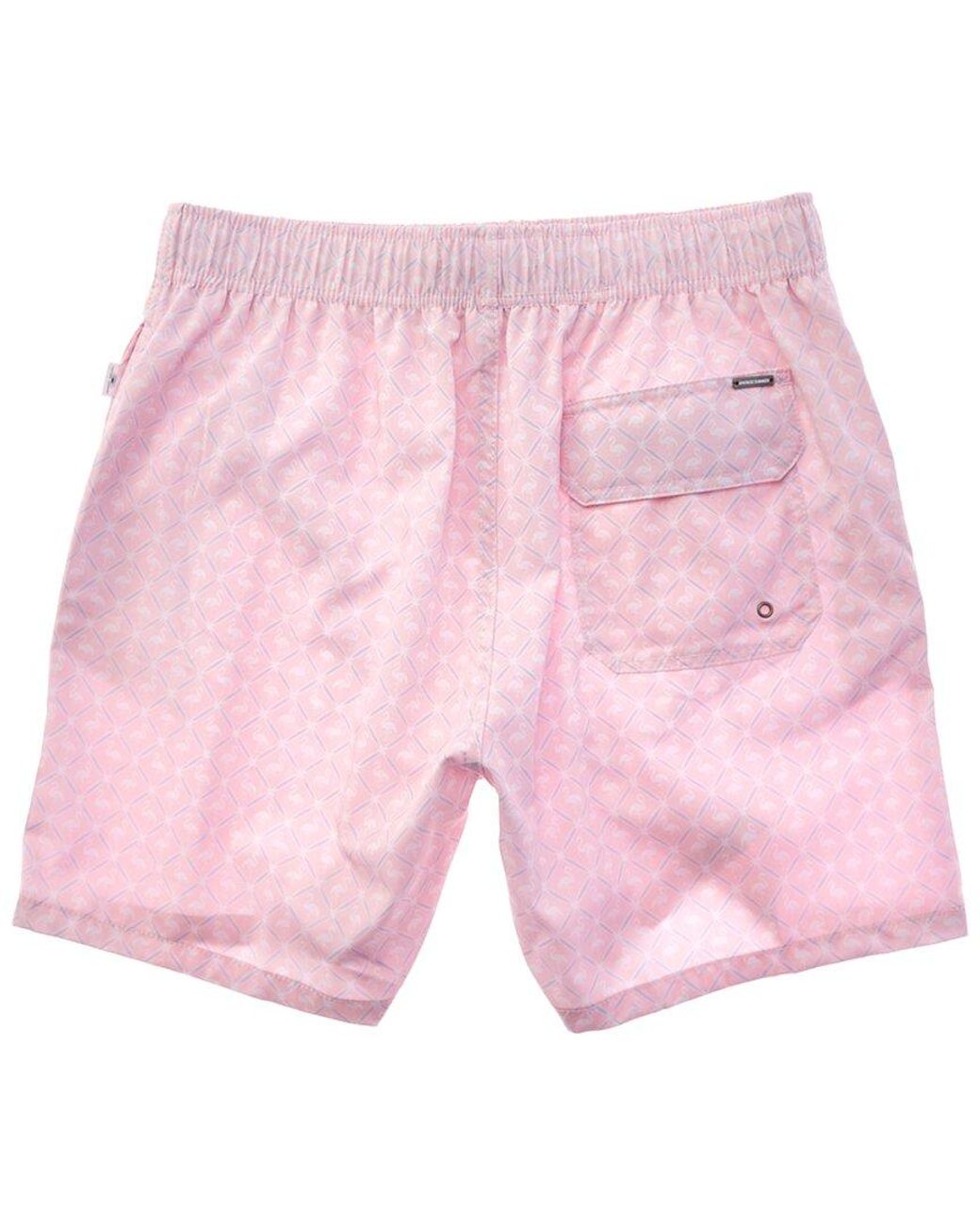 Vintage Summer Pink Swim Short for men