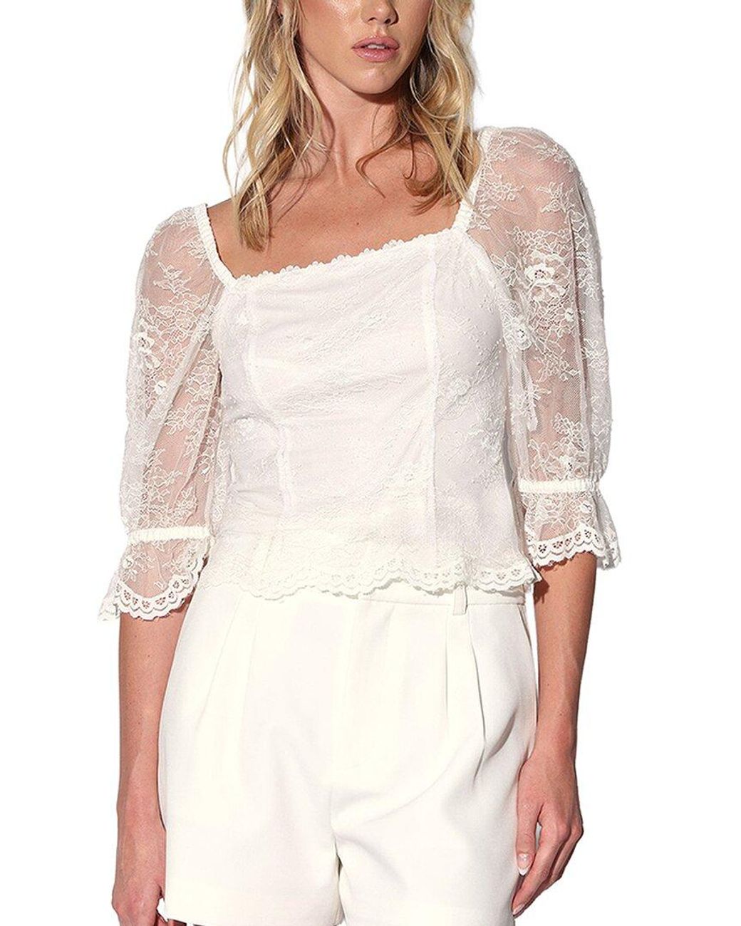 Walter Baker White Georgina Top