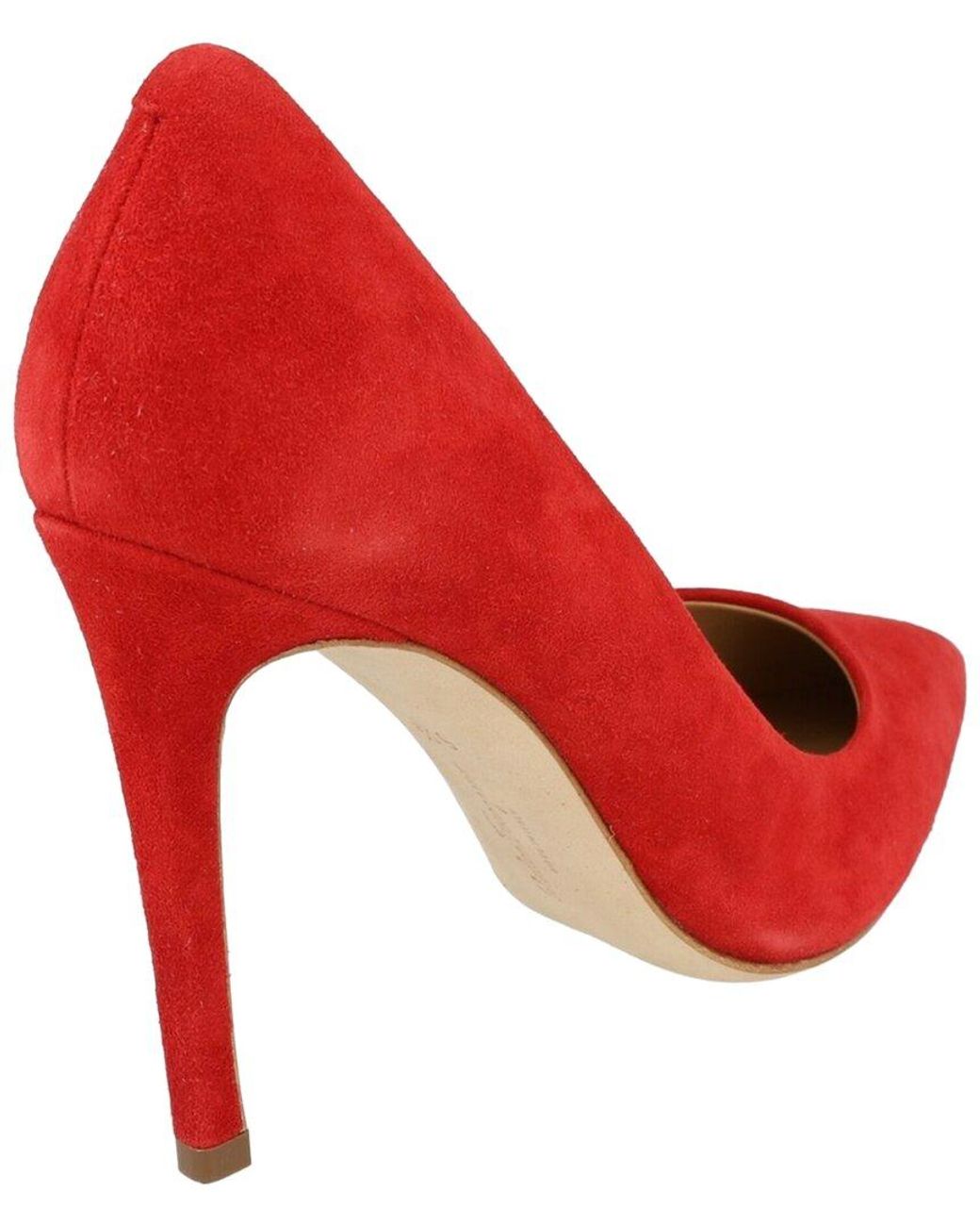 Ferragamo Red Ilary X5 Suede Pump