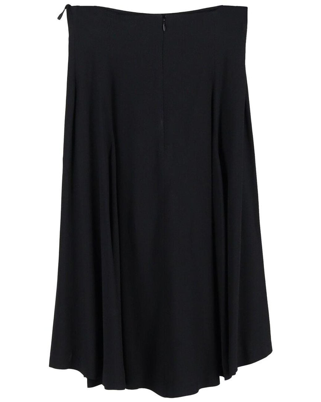McQueen Black Pleated Midi Skirt, Size It (Authentic Pre-Loved)