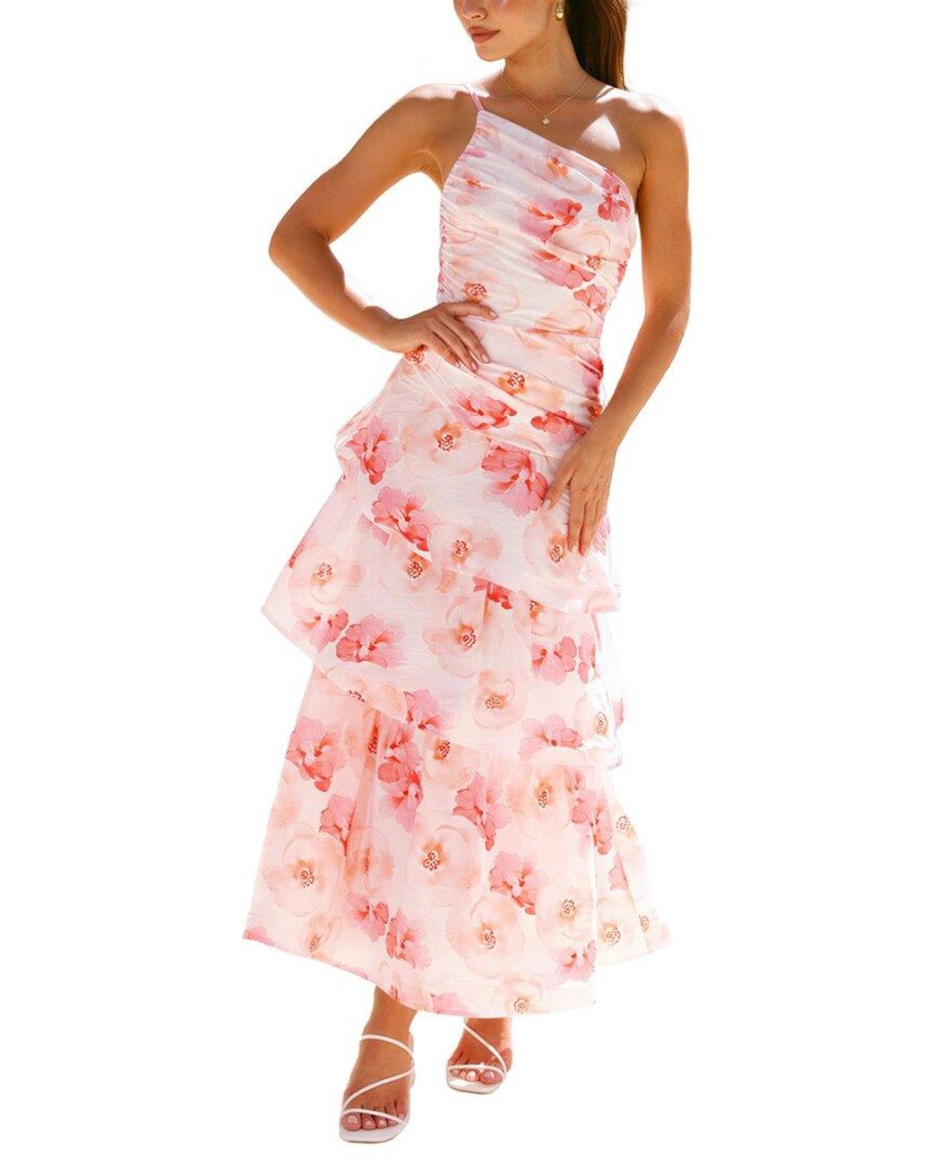 LEON GORI Pink Maxi Dress