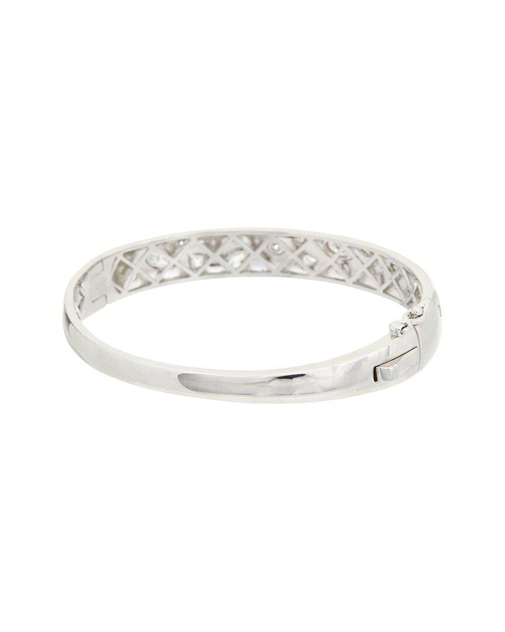 Juvell White Cz Bangle Bracelet