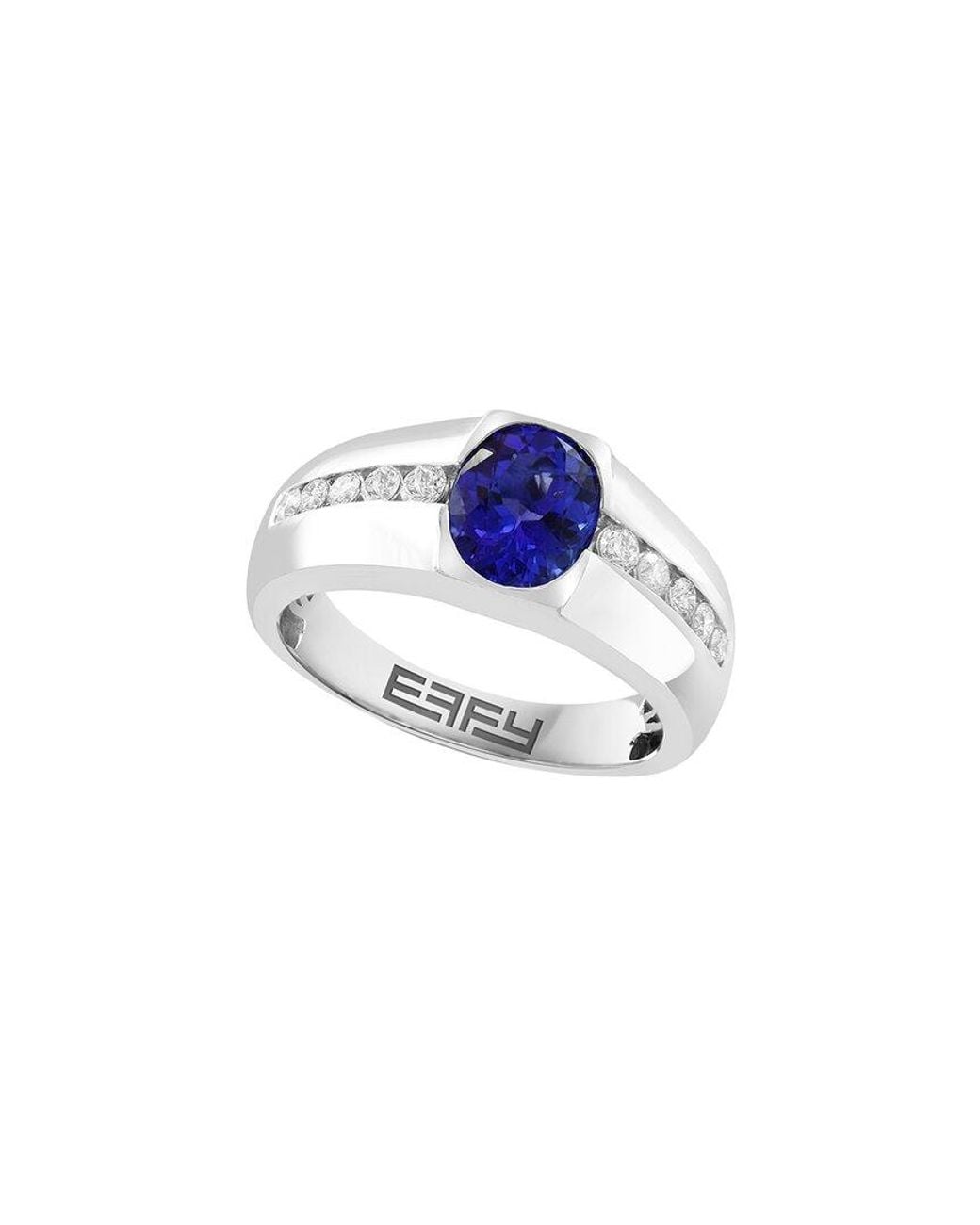 Effy Fine Jewelry Blue 14K 2.04 Ct. Tw. Diamond & Tanzanite Ring