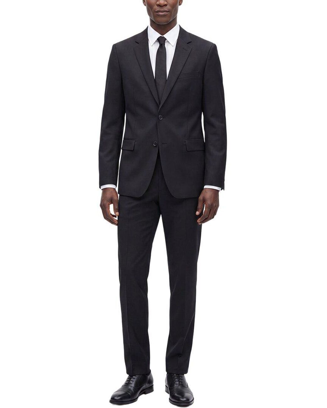 Kilgour Black 2Pc Wool & Mohair-Blend Suit for men