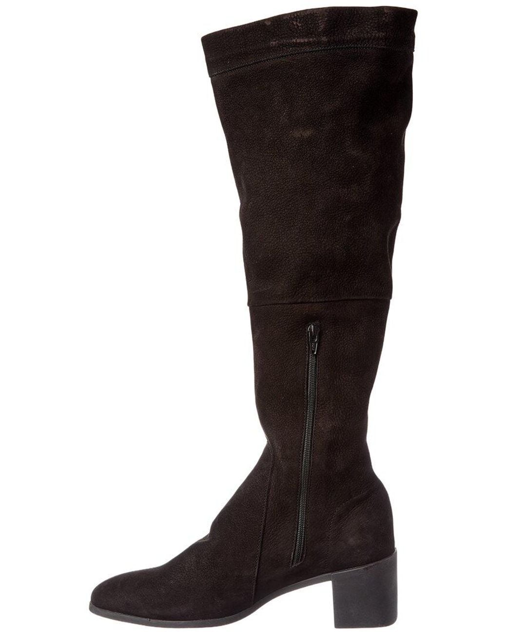 Arche Black Teorna Suede Knee-High Boot