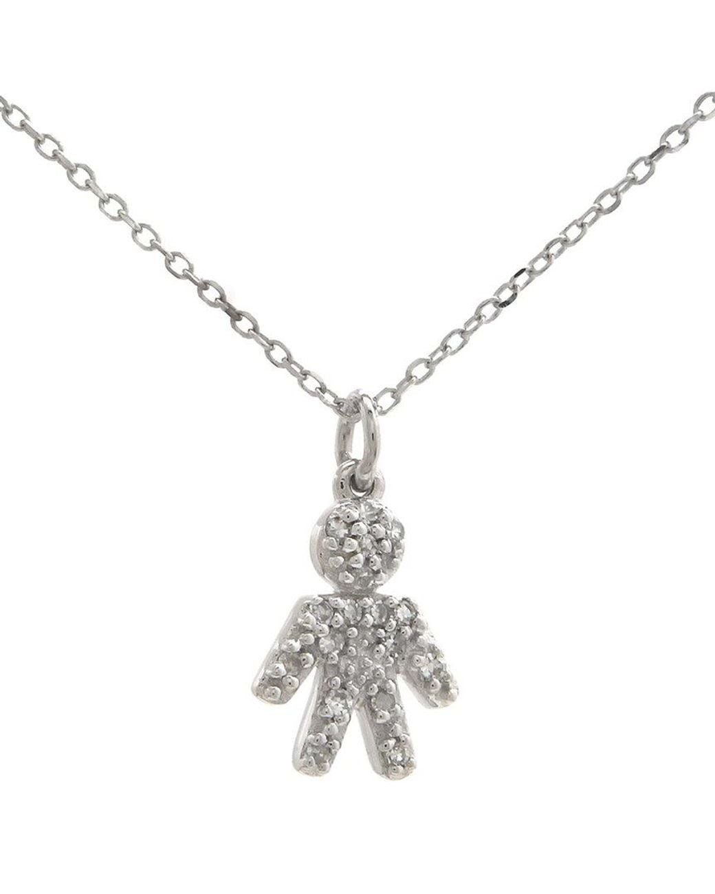 Diamond Select Cuts Metallic 0.06 Ct. Tw. Diamond 14K Necklace