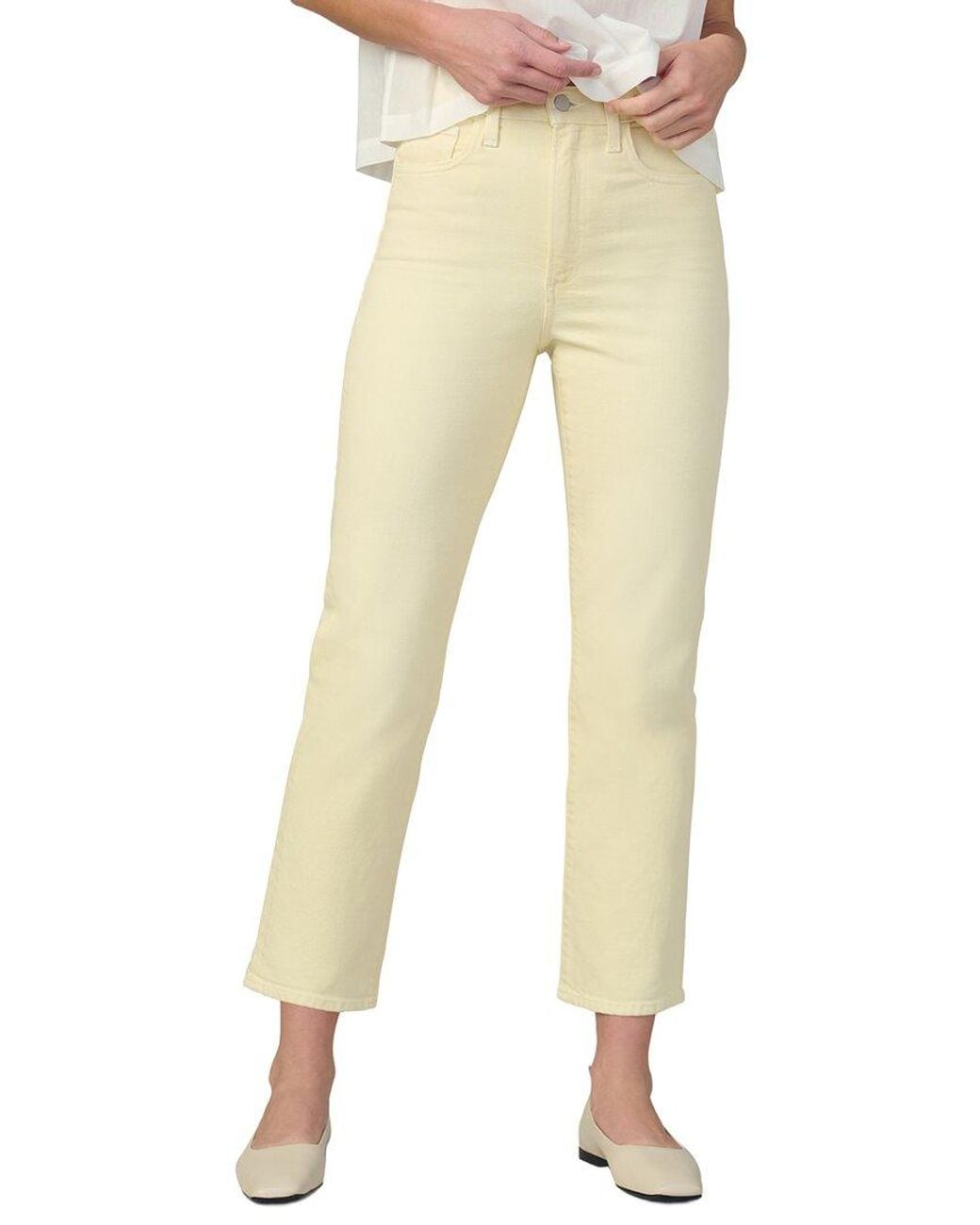 Joe's Jeans Natural Double Cream The Margot Slim Ankle Jean