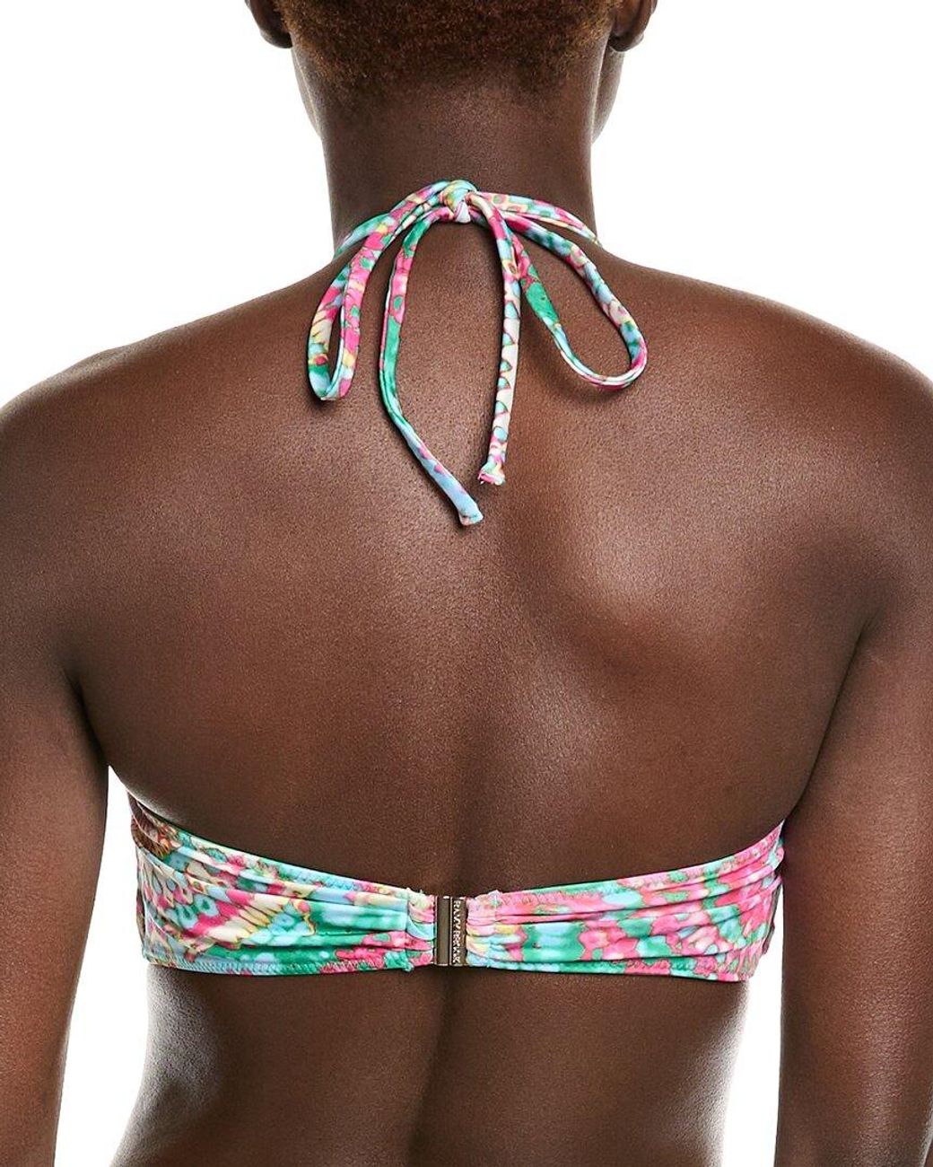 Ramy Brook Green Printed Elmar Bikini Top
