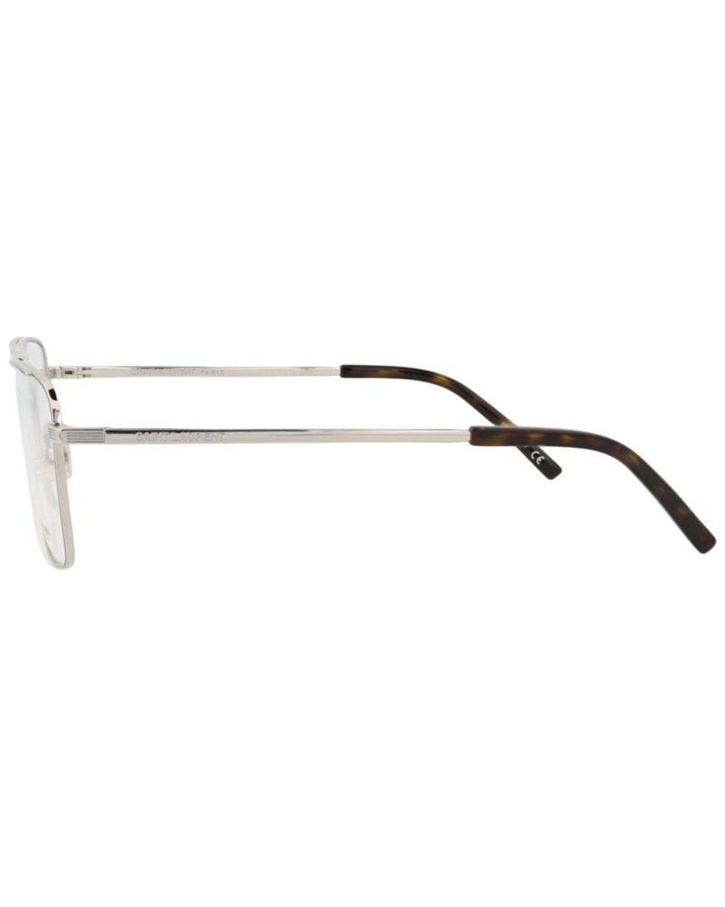 Saint Laurent Metallic Sl152 55Mm Optical Frames