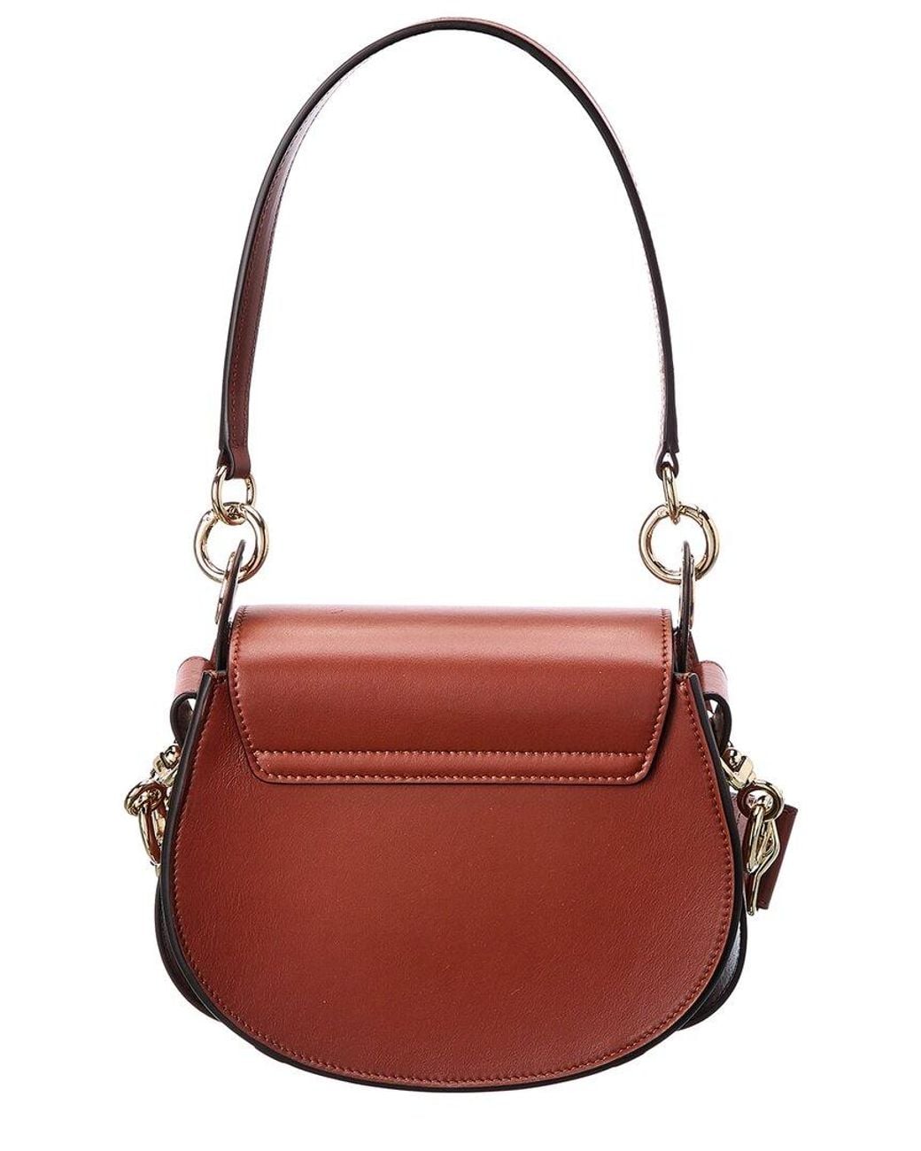 Chloé Pink Tess Small Leather & Suede Shoulder Bag