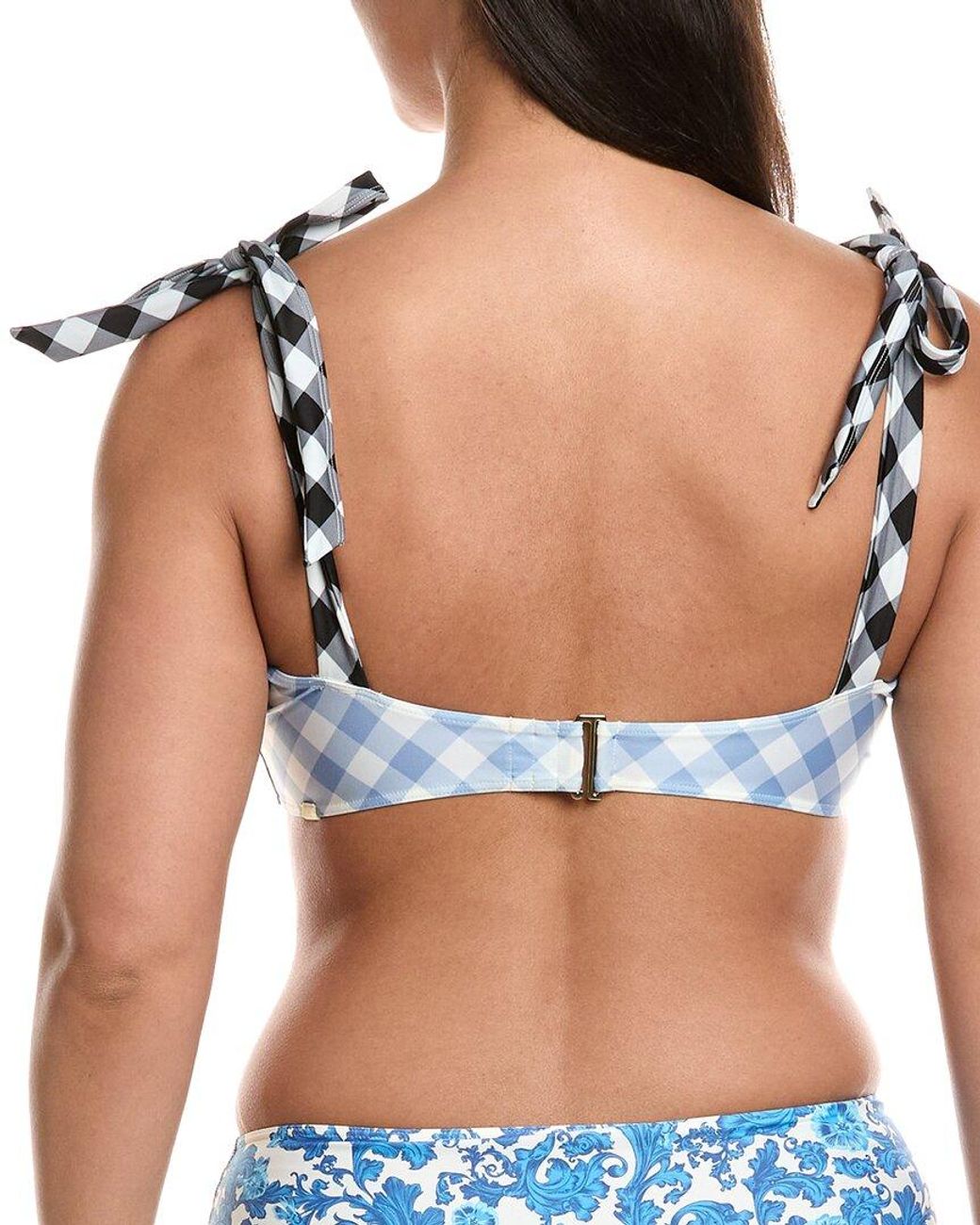 summersalt Blue The Tie Marina Bikini Top
