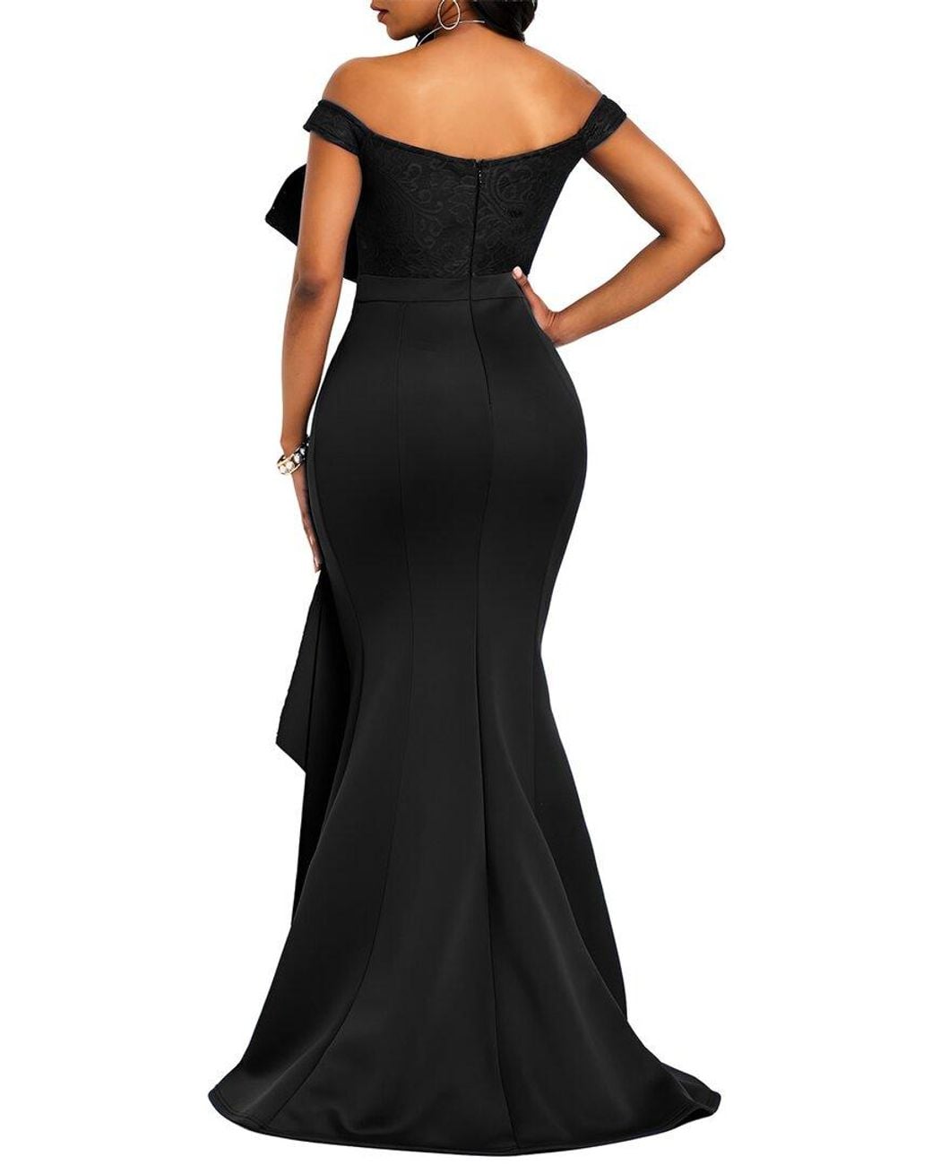 Vincent Black Embellished Maxi Dress