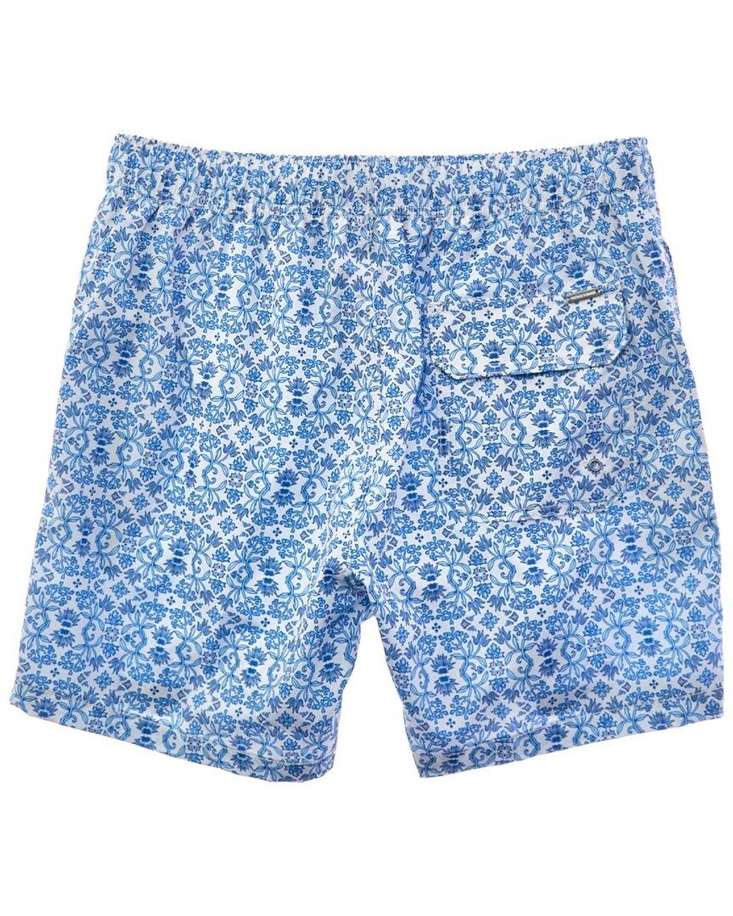 Vintage Summer Blue 4-Way Swim Short for men