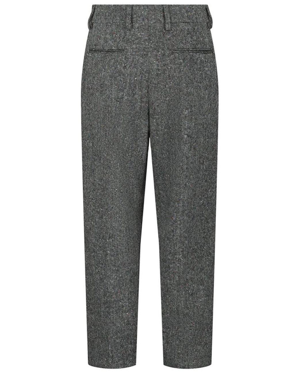Valentino Gray Wool-Blend Pant for men