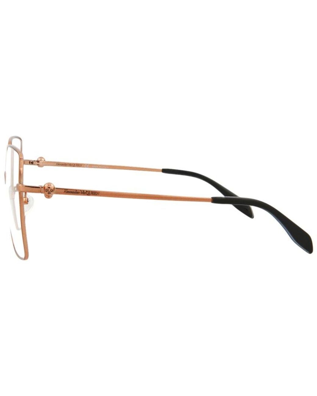 McQueen Metallic Am0276O 57Mm Optical Frames