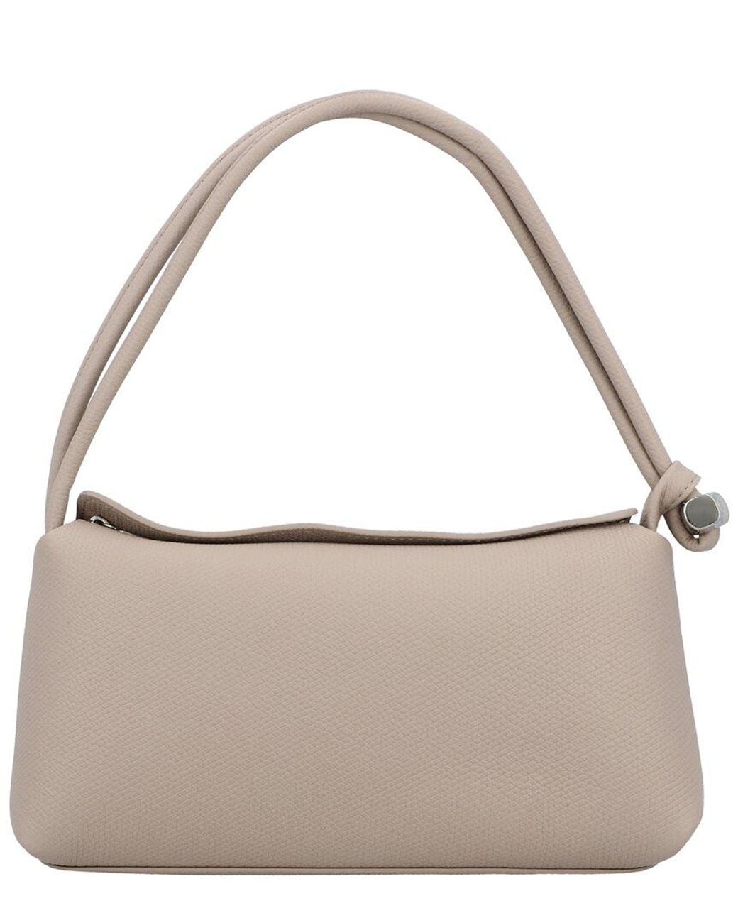 Longchamp Brown Le Roseau Medium Leather Shoulder Bag