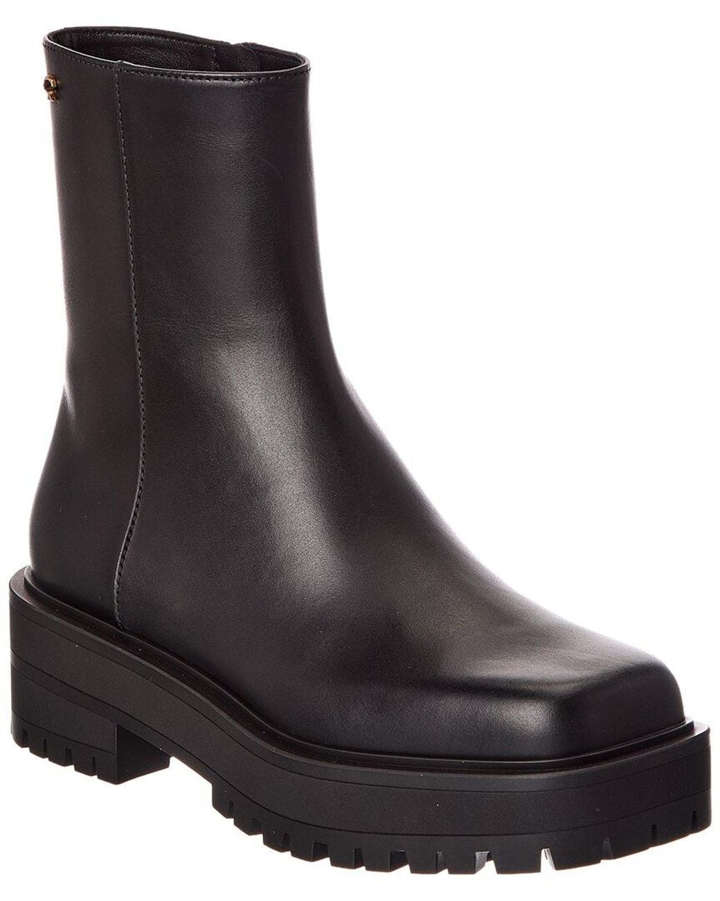 Gianvito Rossi Black Warner 20 Leather Boot