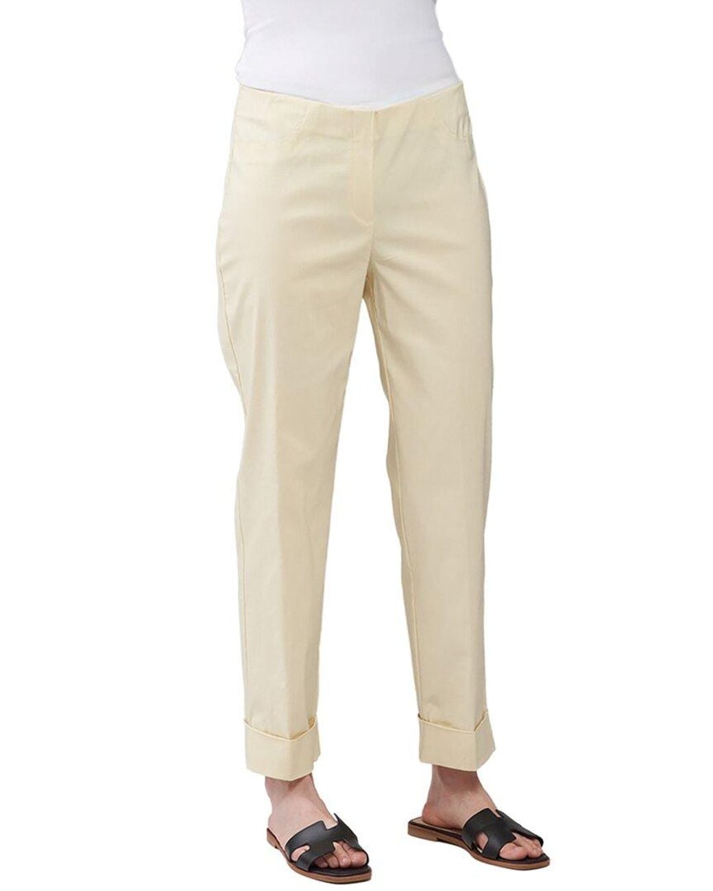 INSIGHT NEW YORK Natural Solid Techno Skinny Pant