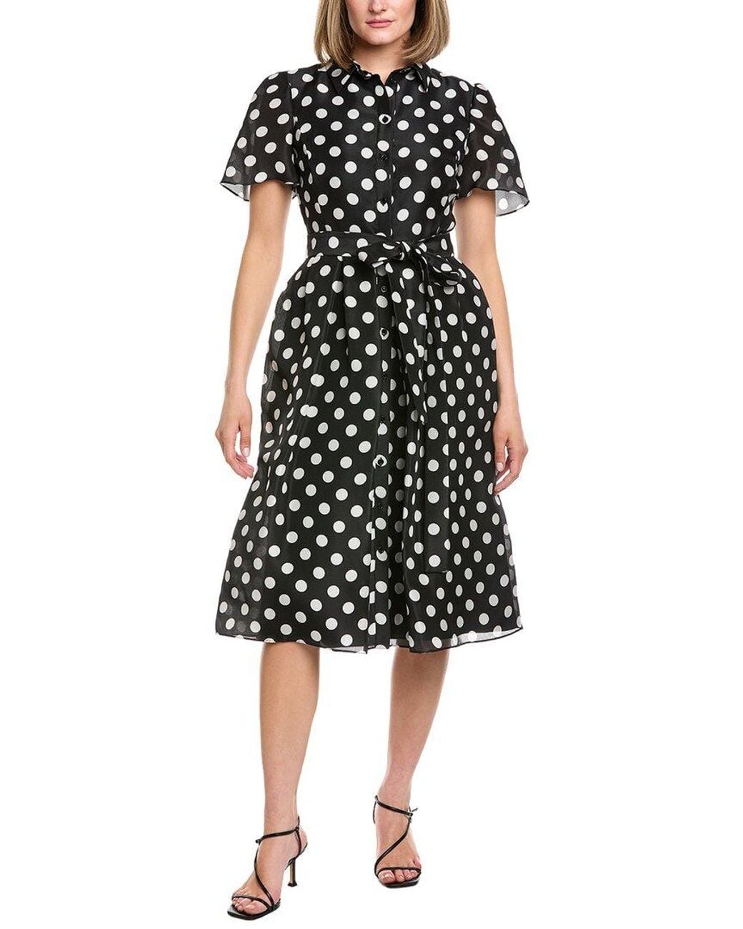 Carolina Herrera Black Silk Shirtdress