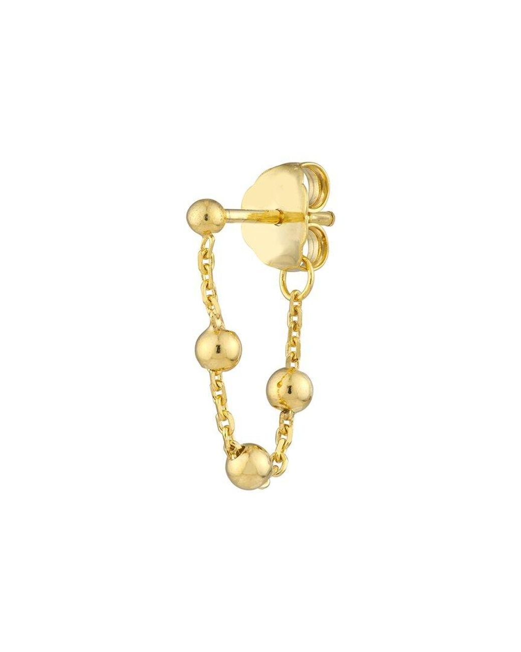 HAWLEY ST Metallic 14K Hoop Earrings