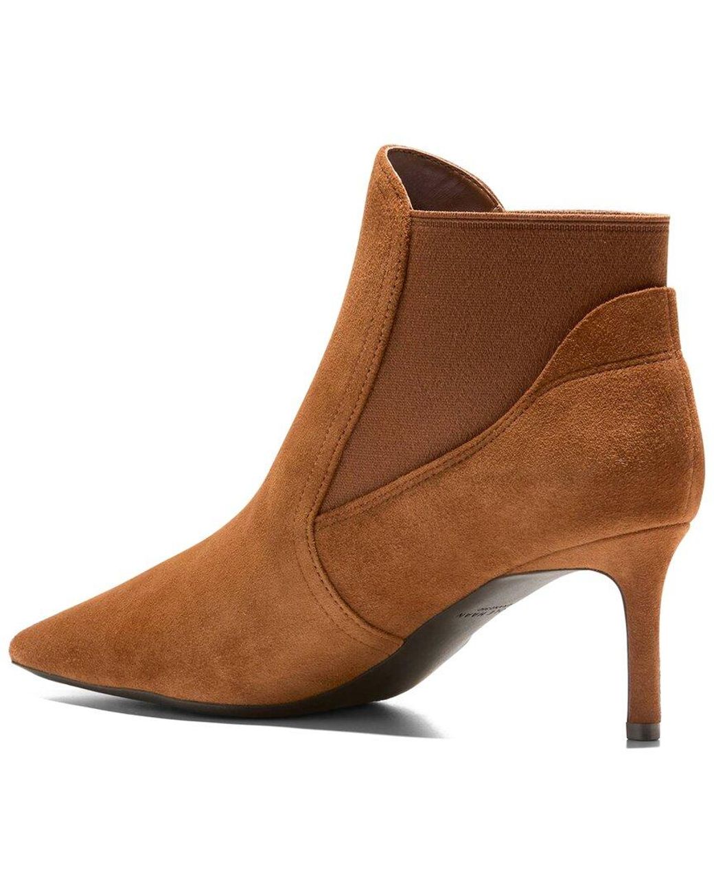 Cole Haan Brown Go-To Jamela Suede Chelsea Bootie