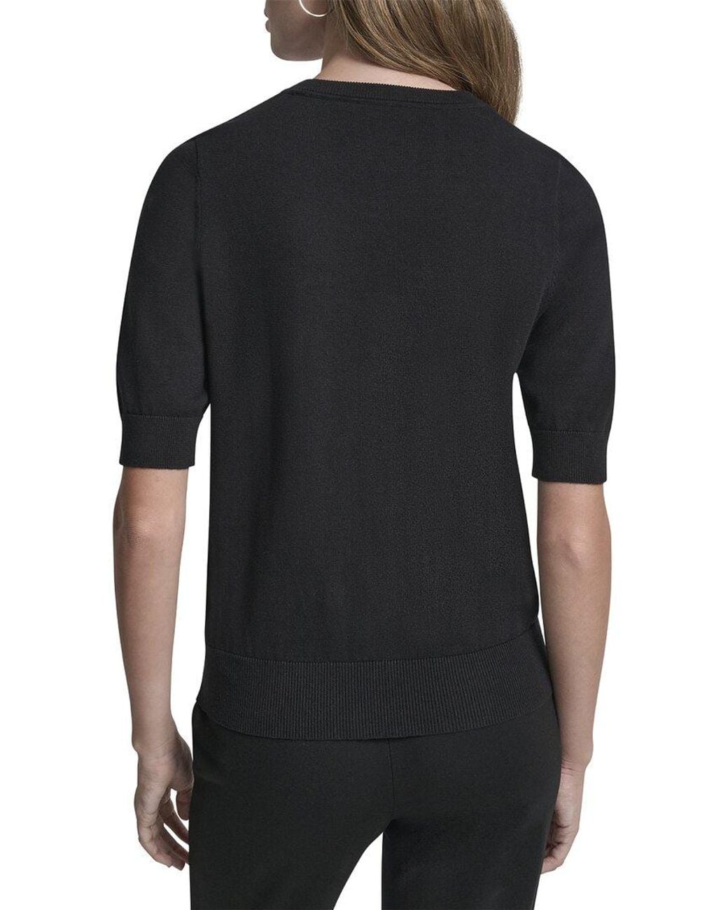 DKNY Black Graffiti Hearts Sweater