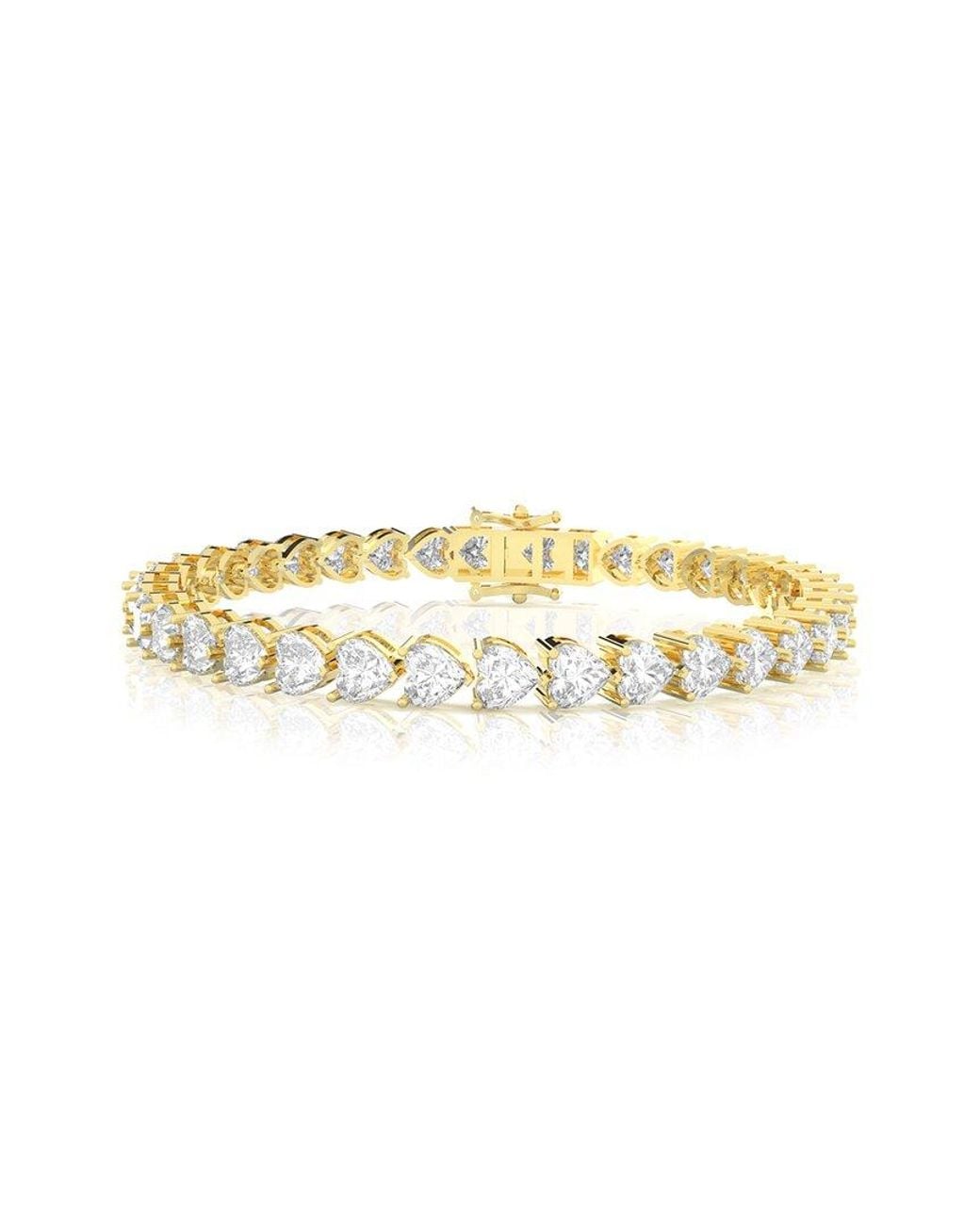 Amairah Metallic 14K 15.00 Ct. Tw. Lab-Grown Diamond Tennis Bracelet
