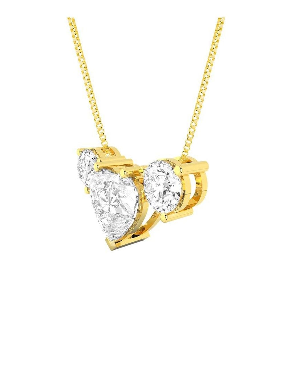 Amairah Metallic 14K 4.00 Ct. Tw. Lab-Grown Diamond Pendant Necklace