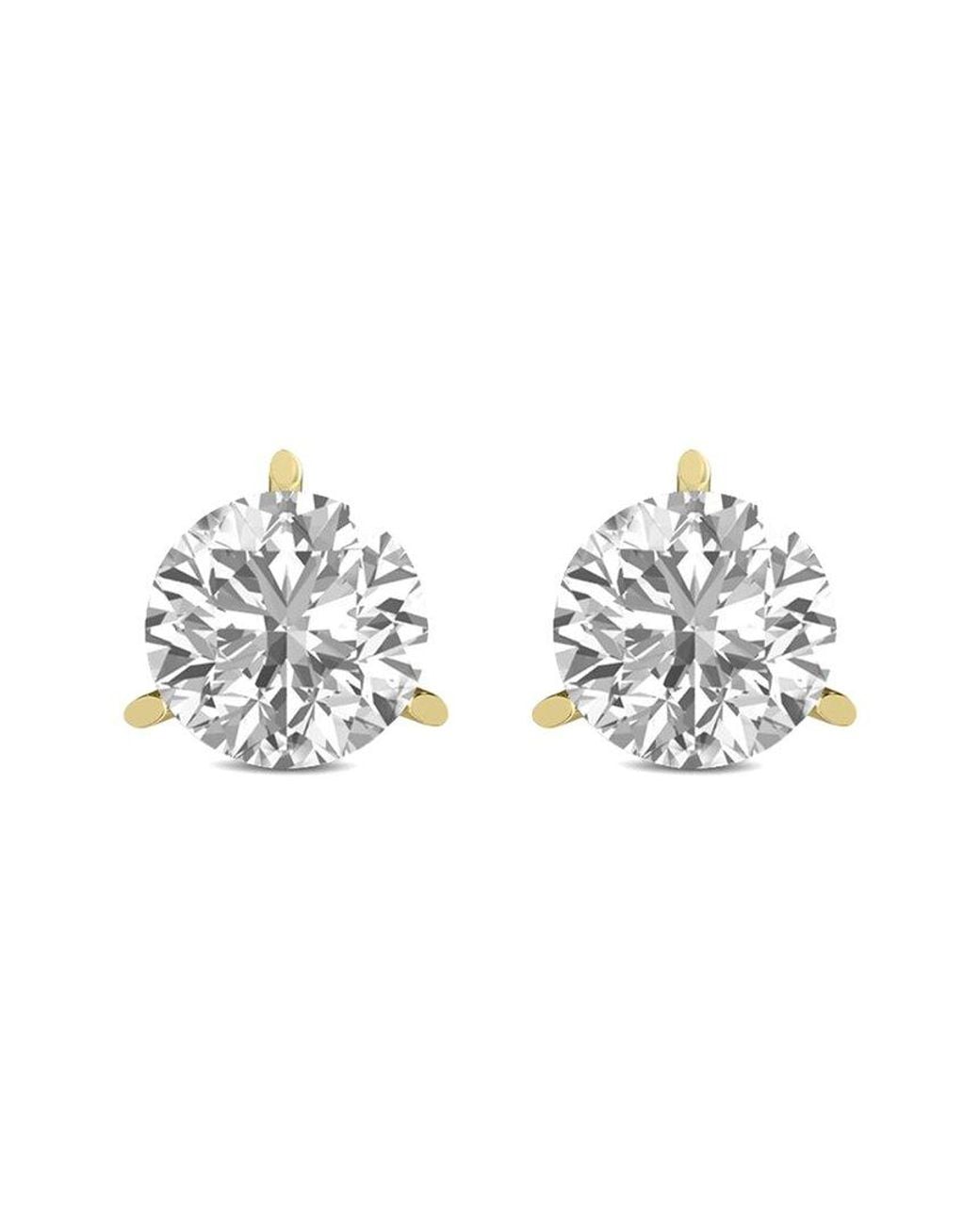 Diana M Metallic Diana M. Fine Jewelry 14k 0.50 Ct. Tw. Lab Grown Diamond Studs