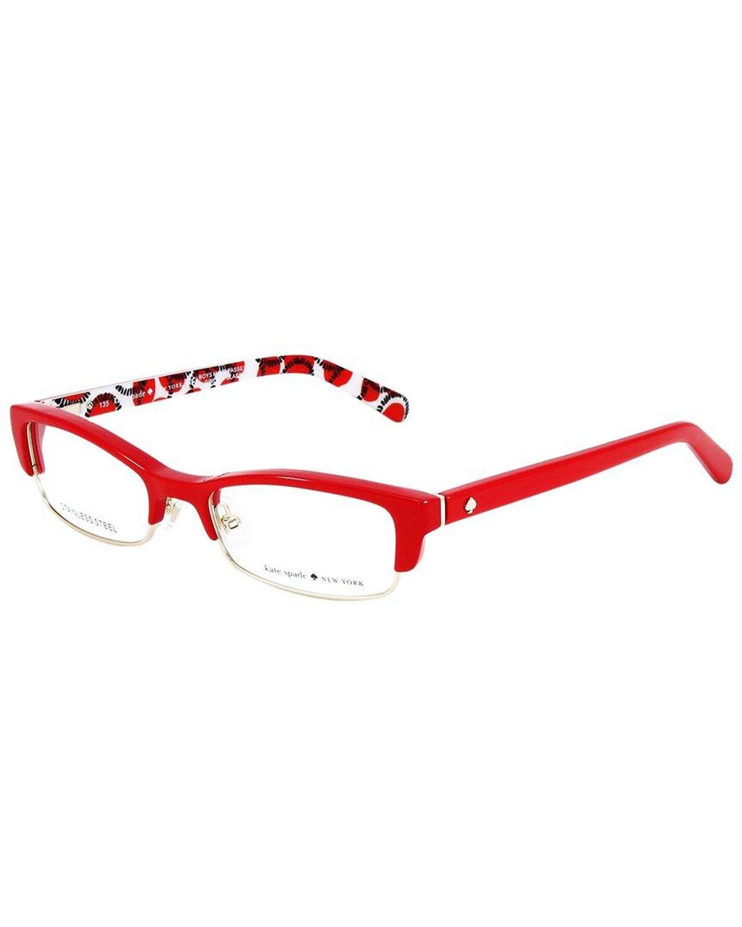 Kate Spade Red Joetta 50Mm Optical Frames