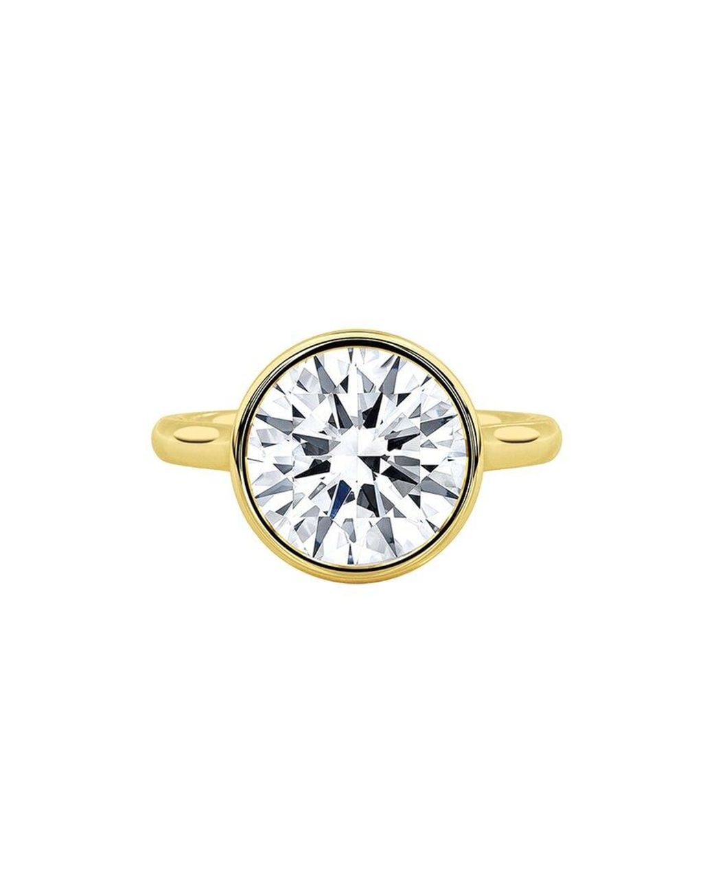Lab Grown Diamonds Metallic 14K 4.00 Ct. Tw. Lab-Grown Diamond Ring