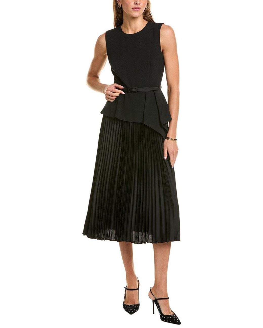 Eliza J Black Midi Dress